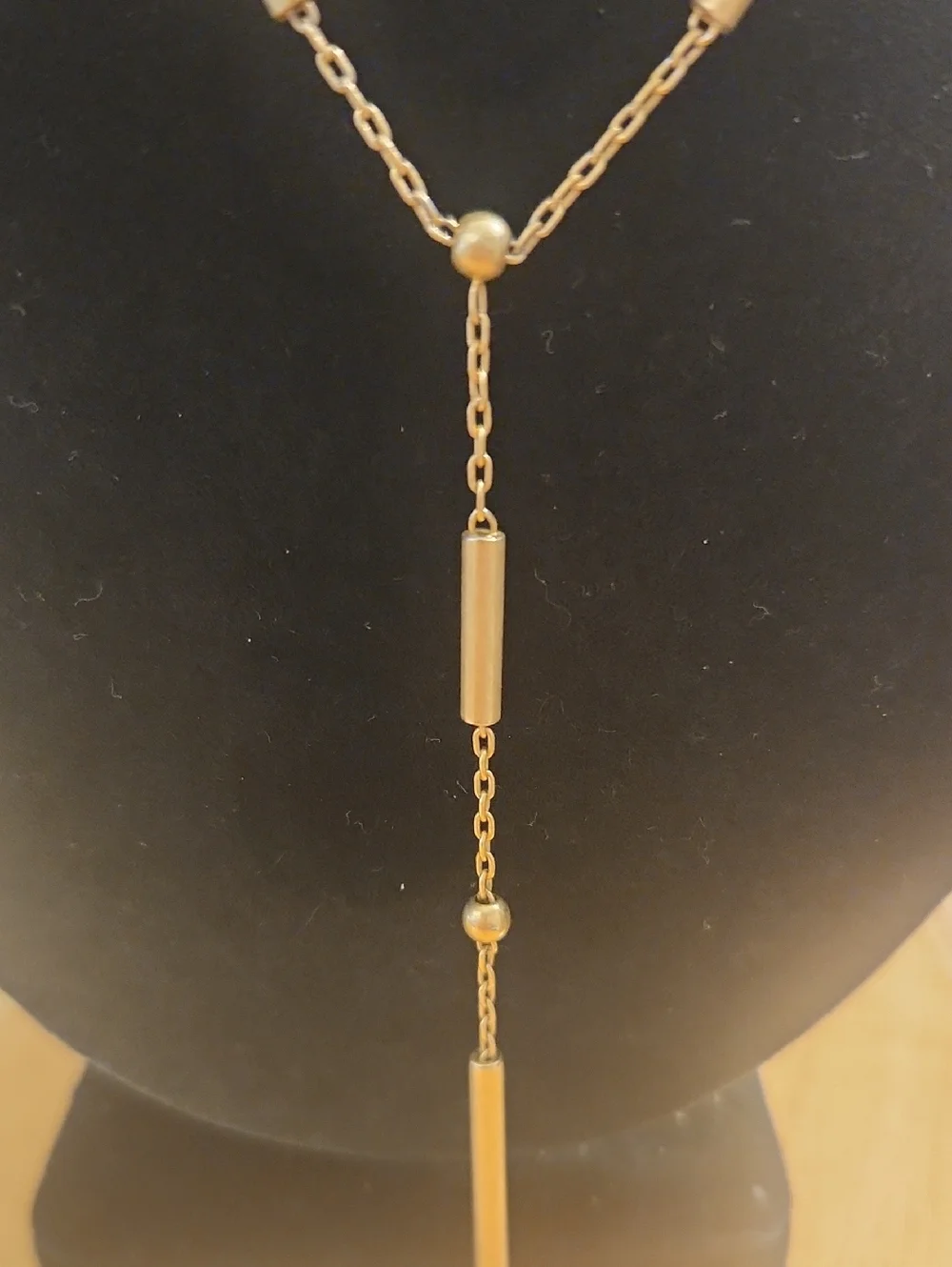 Madewell Gold Bar Drop Y-Necklace - Picture 4 of 5